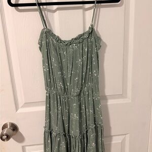 PacSun Green Floral Mini Dress
